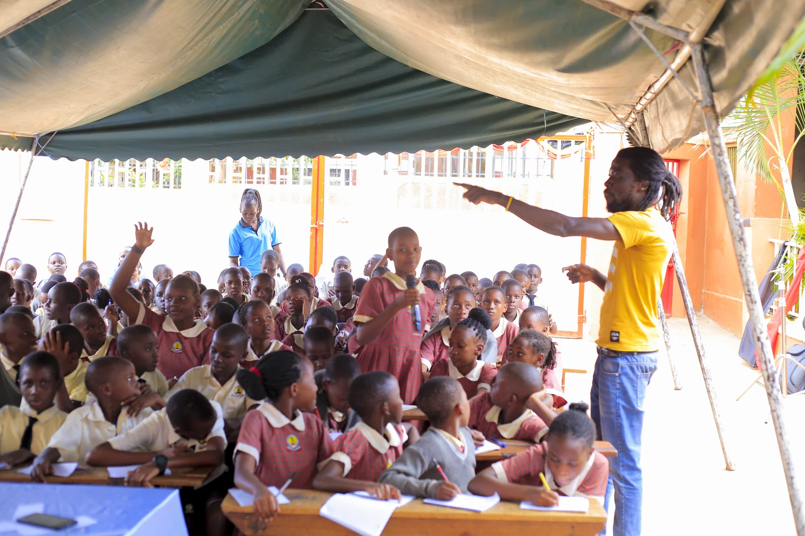 Engagement session with P4 and P5 classes at Shiperoy Nursery and Primary School