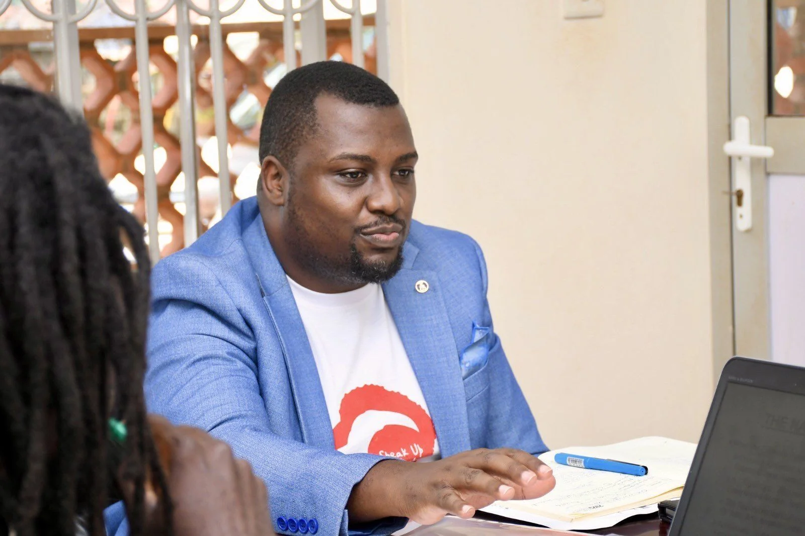 Mr. John Mugisha, National Coordinator of the Sauti 116 Helpline, Ministry of Gender Uganda