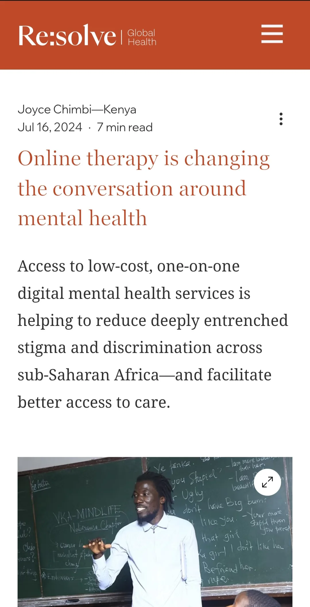 Online Feature - MindLyfe in the Press